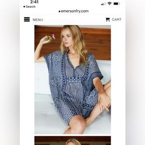 Emerson Fry short caftan